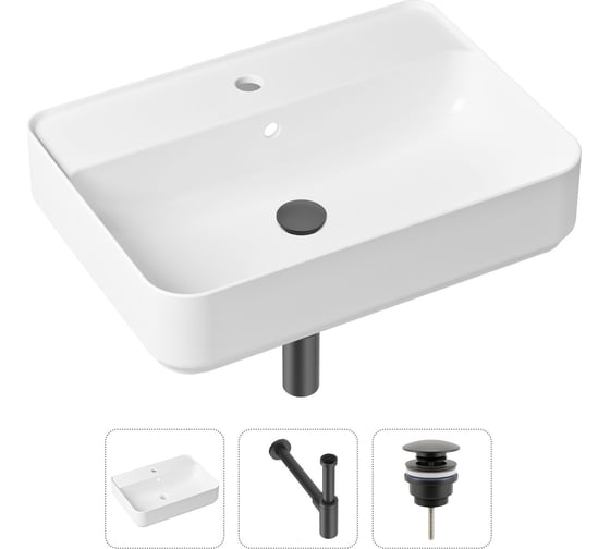 Изображение товара Накладная раковина для ванной Lavinia Boho Bathroom Sink Slim в комплекте 3 в 1 21520332