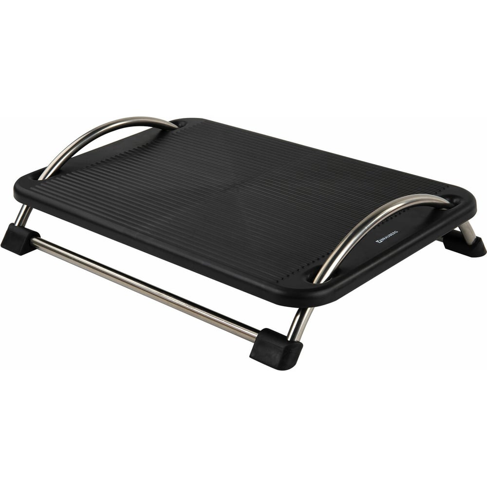 Изображение товара Офисная подставка для ног BRAUBERG 531488 черная с противоскользящим покрытием Изображение товара Офисная подставка для ног BRAUBERG 531488 черная с противоскользящим покрытием