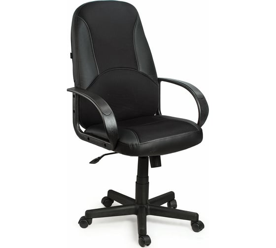 Изображение товара Компьютерное офисное кресло руководителя BRABIX City EX-512, с подлокотниками, кожзам, ткань 531407