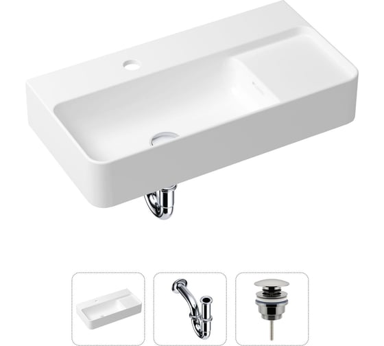 Изображение товара Накладная раковина для ванной Lavinia Boho Bathroom Sink Slim в комплекте 3 в 1 21520489