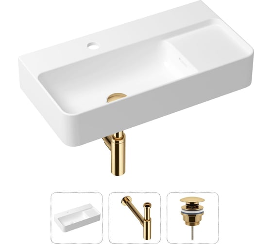 Изображение товара Накладная раковина для ванной Lavinia Boho Bathroom Sink Slim в комплекте 3 в 1 21520527