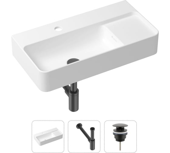 Изображение товара Накладная раковина для ванной Lavinia Boho Bathroom Sink Slim в комплекте 3 в 1 21520495