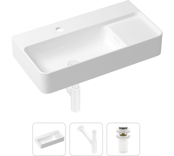 Изображение товара Накладная раковина для ванной Lavinia Boho Bathroom Sink Slim в комплекте 3 в 1 21520530