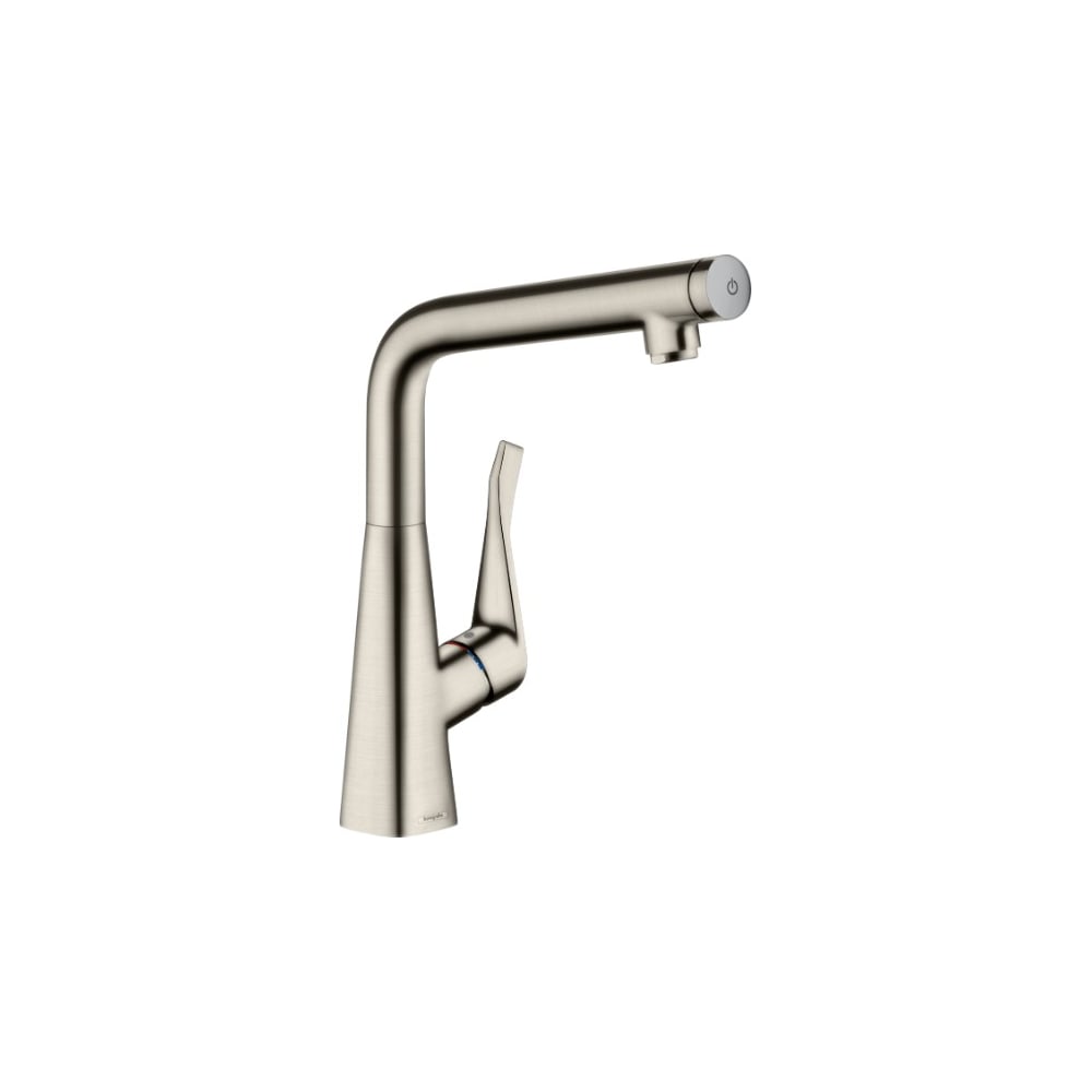 фото Смеситель для кухни hansgrohe 14883800 metris select сталь 00000037557