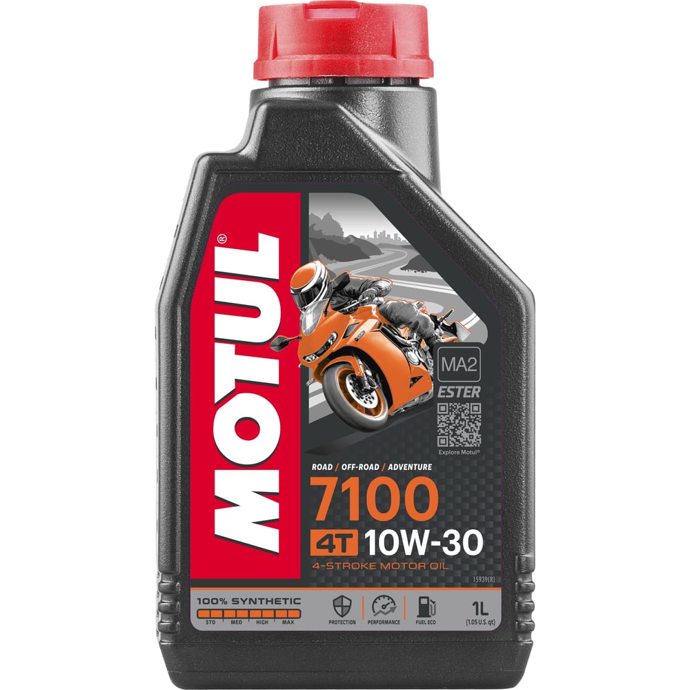 фото Моторное масло 7100 4t sae 10w30 1 л motul 104089
