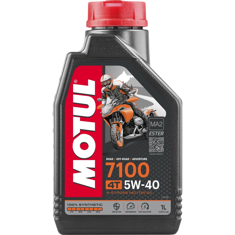 фото Моторное масло 7100 4t sae 5w40 1 л motul 104086