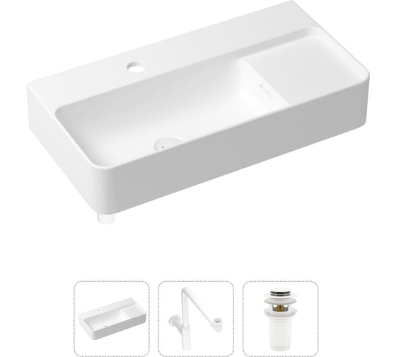 Изображение товара Накладная раковина для ванной Lavinia Boho Bathroom Sink Slim в комплекте 3 в 1 21520540