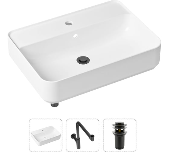 Изображение товара Накладная раковина для ванной Lavinia Boho Bathroom Sink Slim в комплекте 3 в 1 21520371