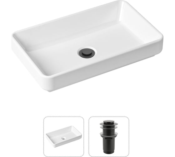 Изображение товара Накладная раковина для ванной Lavinia Boho Bathroom Sink Slim в комплекте 2 в 1 21520810