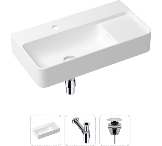 Изображение товара Накладная раковина для ванной Lavinia Boho Bathroom Sink Slim в комплекте 3 в 1 21520491
