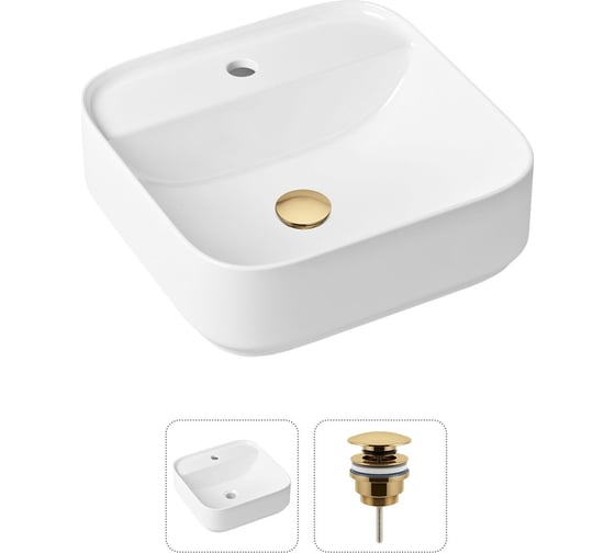 Изображение товара Накладная раковина для ванной Lavinia Boho Bathroom Sink Slim в комплекте 2 в 1 21520843