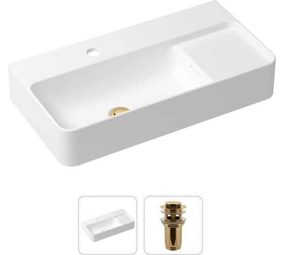 Изображение товара Накладная раковина для ванной Lavinia Boho Bathroom Sink Slim в комплекте 2 в 1 21520882