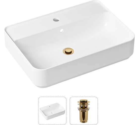 Изображение товара Накладная раковина для ванной Lavinia Boho Bathroom Sink Slim в комплекте 2 в 1 21520852