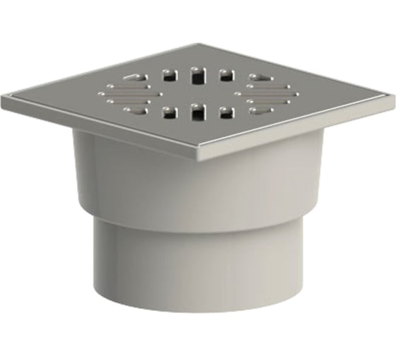 Изображение товара Прямой трап MasterProf нержавеющая решетка 15х15 см ИС.110457