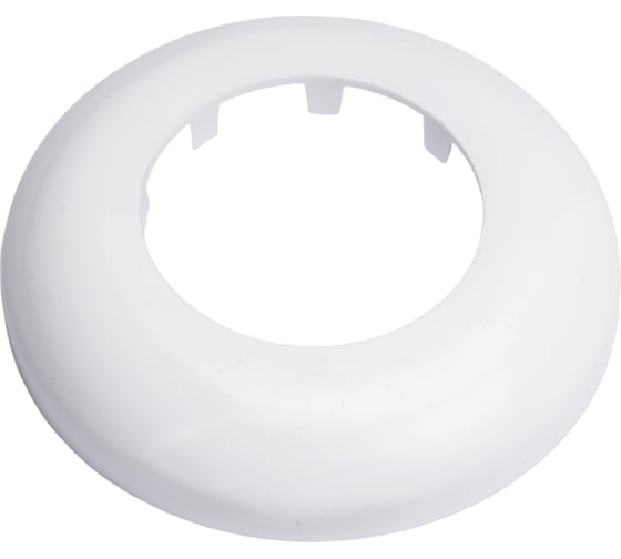 Изображение товара Декоративная чашка отражатель для сифонов MasterProf 73х40х13 мм, пластик, белая ИС.131239