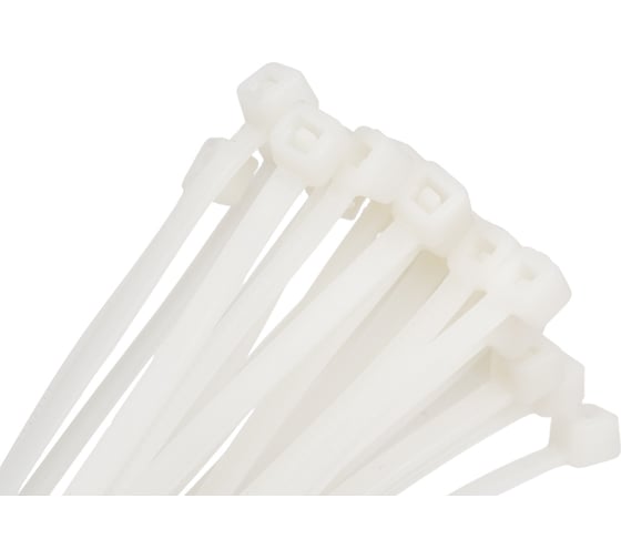 Изображение товара Пластиковый хомут белый 4.0x300мм универсальный Эврика ER-04302 956514