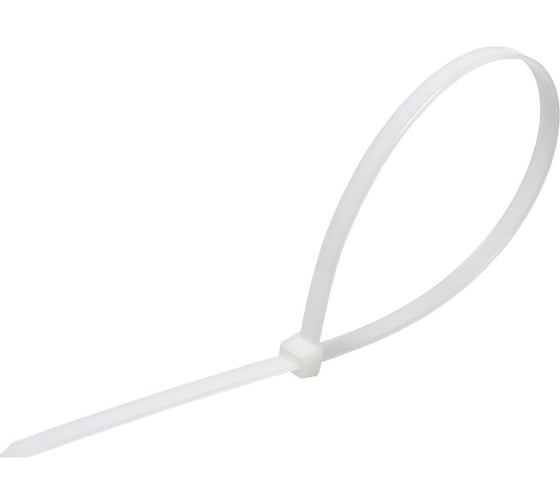 Изображение товара Пластиковый хомут белый 5.0x500мм универсальный 25шт Эврика ER-05502 956536