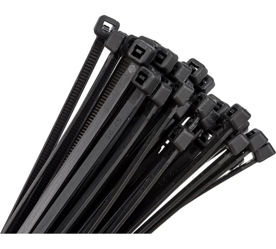 Изображение товара Пластиковый хомут черный 4.0x250мм универсальный 50шт Эврика ER-14251 956512