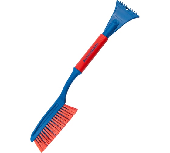 Изображение товара Щетка со скребком для удаления снега и льда с мягкой ручкой 63 см AUTOVIRAZH AV-2125