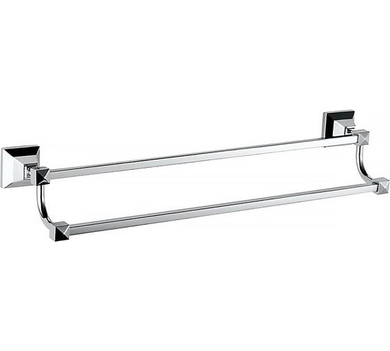 Изображение товара Полотенцедержатель Azario ALTRE трубчатый двойной 60 см, хром 00081870