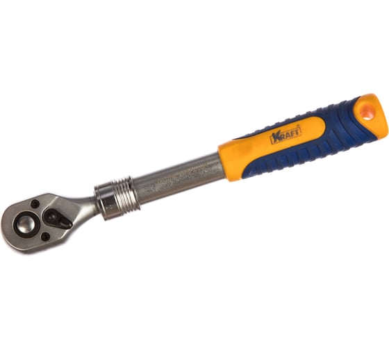 Изображение товара Трещоточная рукоятка с быстрым сбросом 3/8 Dr телескопическая KRAFT KT 700621