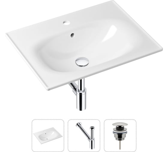 Изображение товара Врезная раковина для ванной, комплект 3 в 1 Lavinia Boho Bathroom Sink 21520438