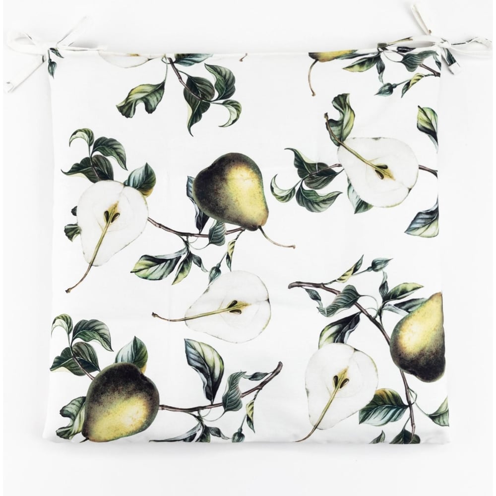 Изображение товара Сидушка на стул Этель Груши 42x42 см хлопок плотностью 190 г/м2