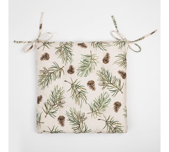 Изображение товара Сидушка на стул Этель "Christmas tree" 42x42 см, 100% хлопок, саржа 190 г/м2 7053849