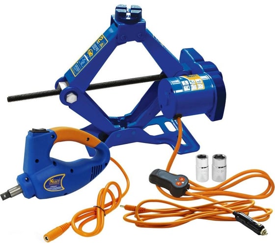 Изображение товара Электрический домкрат KRAFT 2 т, с гайковертом, в кейсе KT 850001