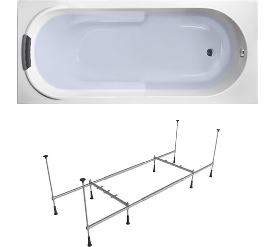 Изображение товара Акриловая ванна 150х75 Lavinia Boho Bristol в наборе 3 в 1 S1-3502005P