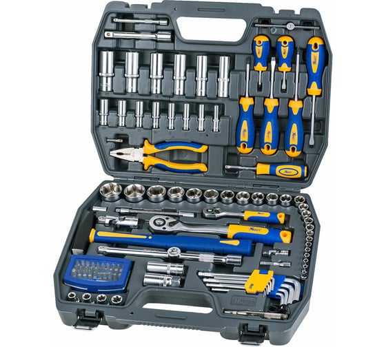 Изображение товара Набор инструмента KRAFT 1/2 Dr и 1/4 Dr 109 предметов KT 700678