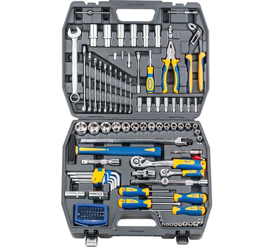 Изображение товара Набор инструмента 1/2 Dr и 1/4 Dr 120 предметов KRAFT KT 700679