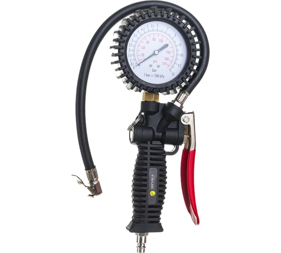 Изображение товара Пистолет для подкачки шин с манометром 12 АТМ для грузовых автомобилей ЭВРИКА ER-76102