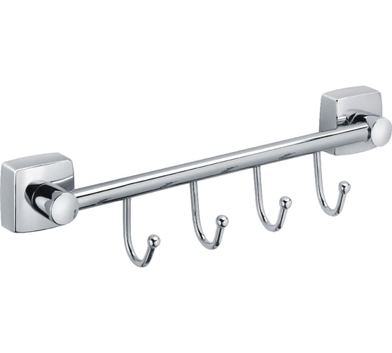 Изображение товара Планка FIXSEN "KVADRO" 4 крючка 61305B-4