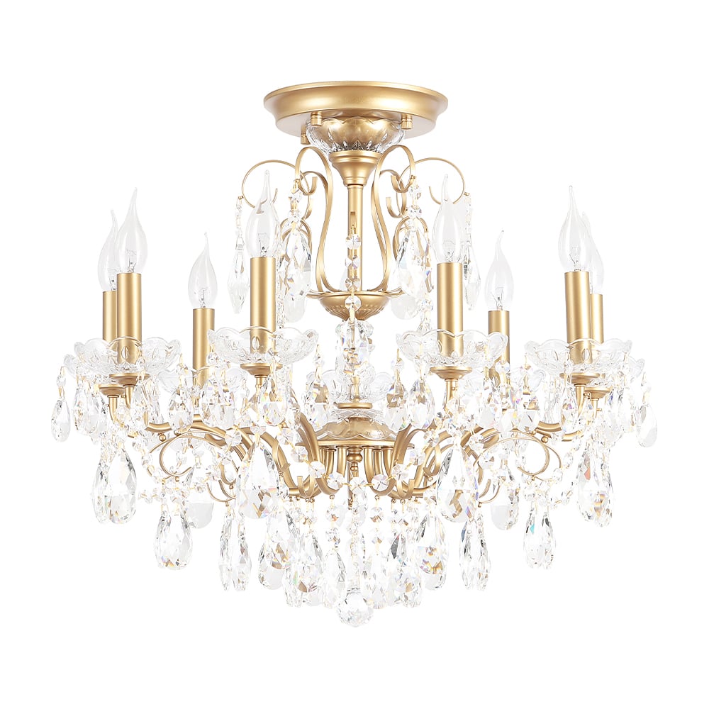 Изображение товара Люстра на штанге Crystal lux MONTANA PL9 классика золото 9 ламп