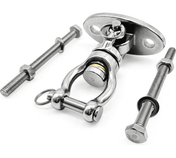 Изображение товара Премиум-подвес с подшипником с вращением 360 гр. из нержавеющей стали , со сквозным креплением KREPFIELD KF010N