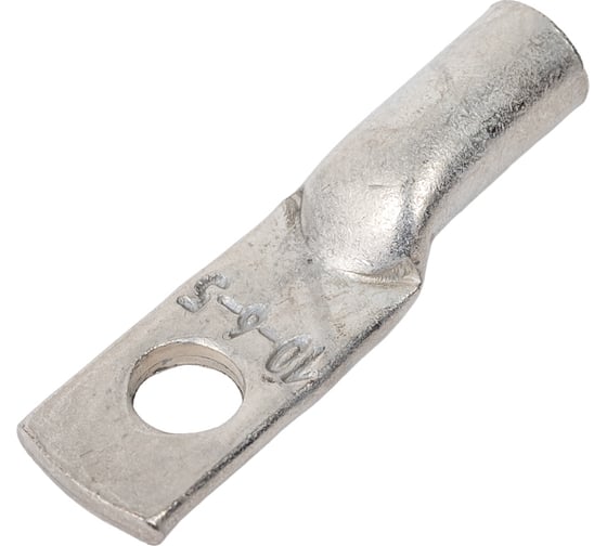 Изображение товара Трубчатый кабельный наконечник ТМЛ (ЮМП) 10-6-5 медный луженый под опрессовку elcТМЛ-10-6-5-ЮМП