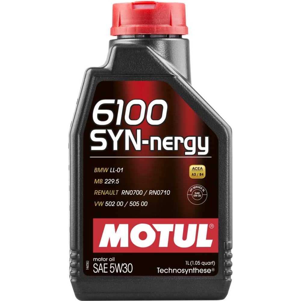 Моторное масло 6100 syn-nergy 5w30 1 л motul 107970 - фото 1