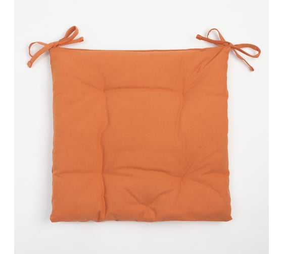 Изображение товара Сидушка на стул Этель Kitchen 42x42 см, оранжевая, 100% хлопок, саржа 220 г/м2 7866021
