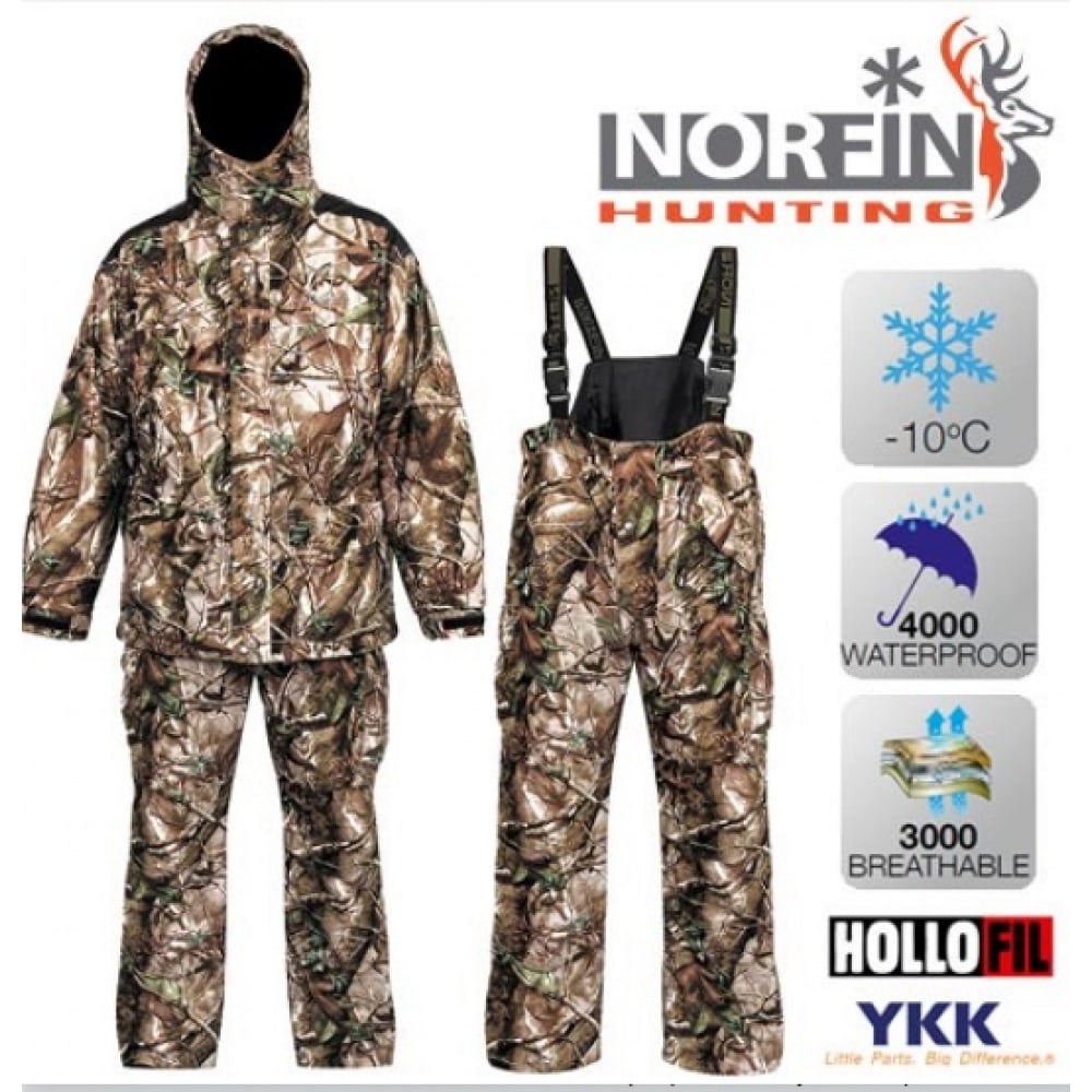 Купить Зимний костюм Norfin, Hunting GAME PASSION GREEN 05, брючный костюм