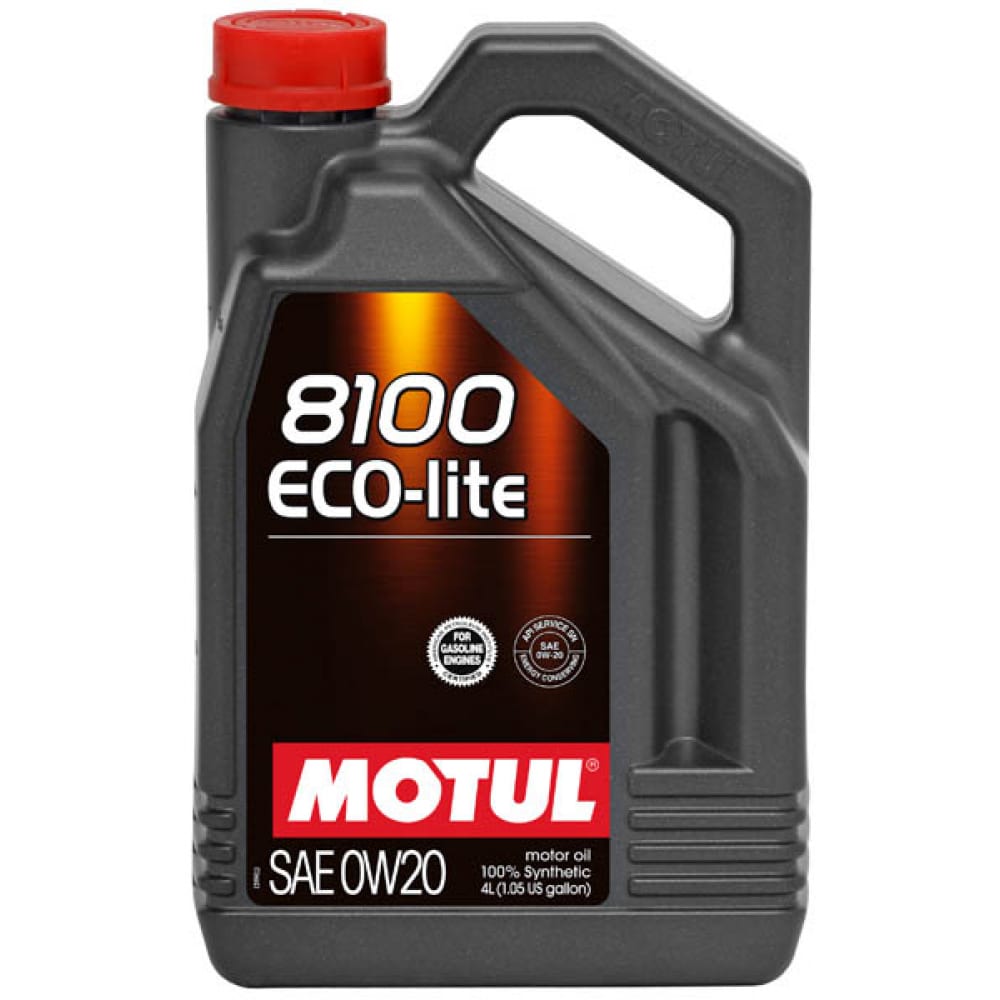 фото Синтетическое масло 8100 eco-lite 0w20 4л motul 108535