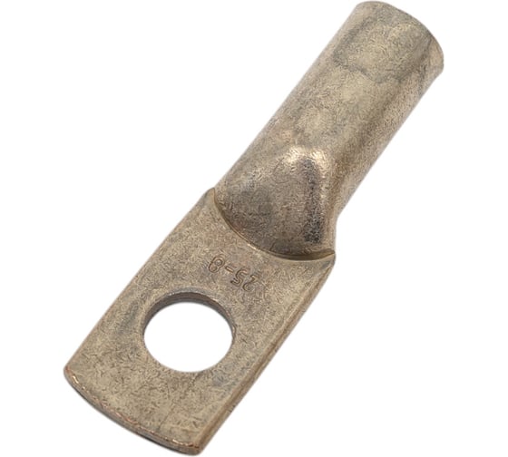 Изображение товара Трубчатый кабельный наконечник ТМЛ (ЮМП) 25-8-8 медный луженый под опрессовку elcТМЛ-25-8-8-ЮМП