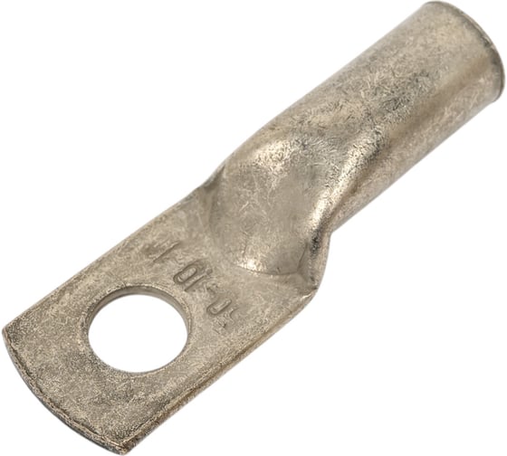 Изображение товара Трубчатый кабельный наконечник ТМЛ (ЮМП) 50-10-11 медный луженый под опрессовку elcТМЛ-50-10-11-ЮМП