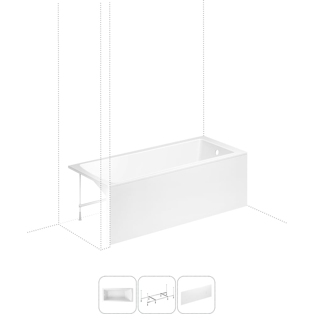 Акриловая ванна Lavinia Boho One S2-37010070 One