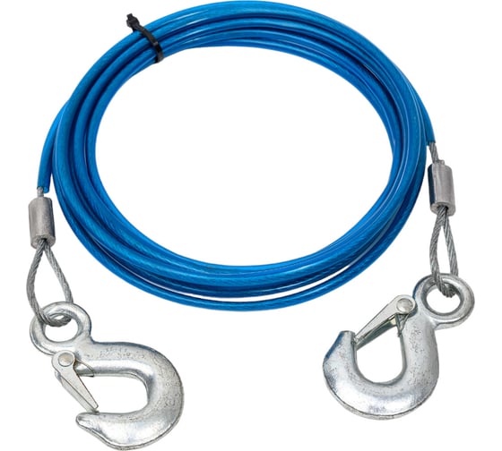 Изображение товара Буксировочный трос GARDE 2,5т, крюки 4м, металлический D-6мм в сумке TM346