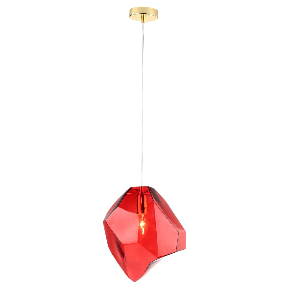 Изображение товара Подвесной светильник Crystal lux NUESTRO SP1 GOLD/RED современный дизайн