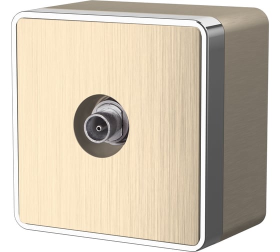 Изображение товара ТВ-розетка WERKEL W5083010 оконечная Gallant шампань рифленый a051036