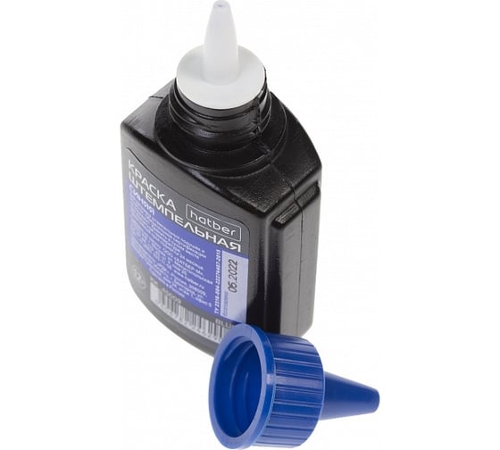 Изображение товара Штемпельная краска Hatber на водной основе, 45 г, синяя 72шт. в упаковке 047650