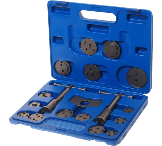 Изображение товара Набор инструмента для сведения тормозных цилиндров, 18 предметов ЭВРИКА ER-88109