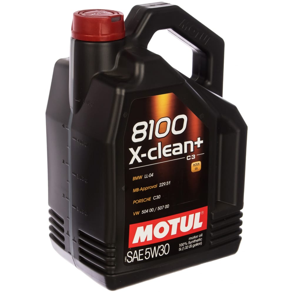 фото Синтетическое масло 8100 x-clean+ sae 5w30 5л motul 106377